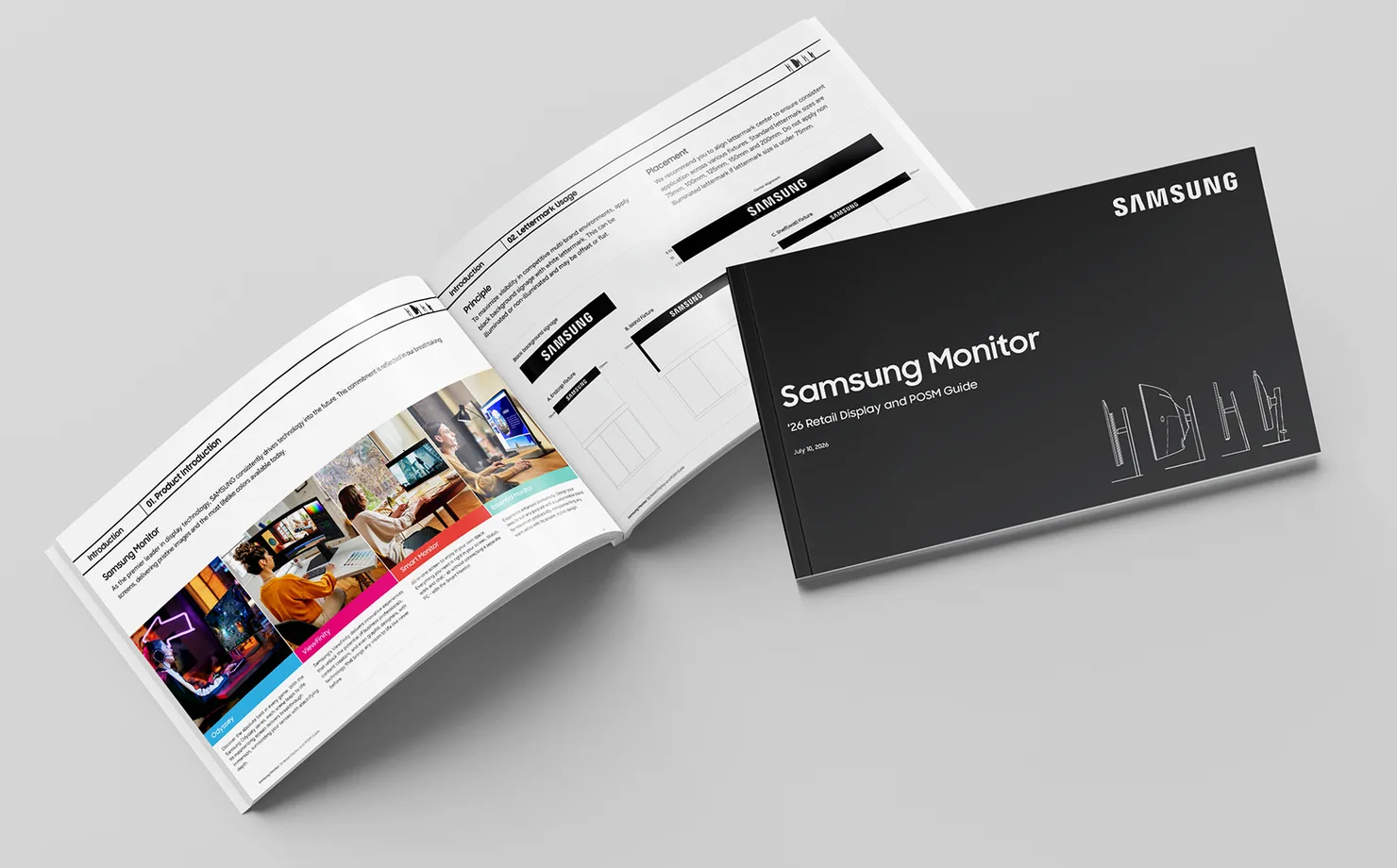 Samsung Monitor instore guide cover