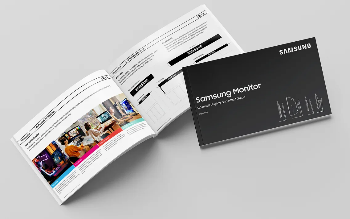 Samsung Monitor instore guide